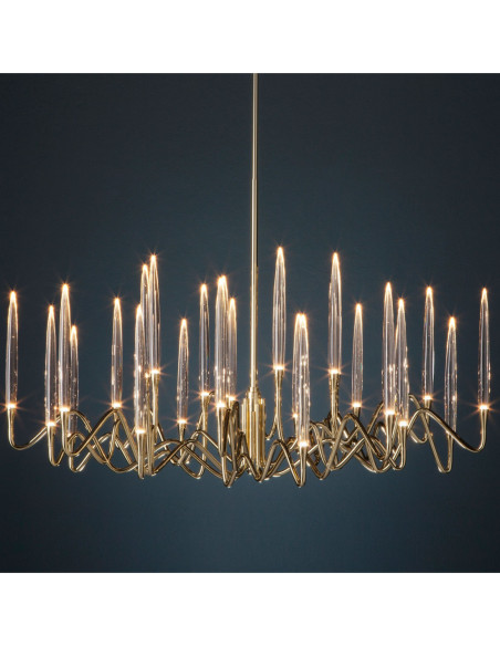 IL PEZZO MANCANTE IL PEZZO 3 ROUND CHANDELIER 21 LED - DORE - SUSPENSION   - IL PEZZO 3