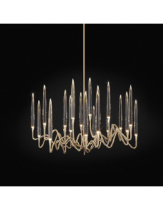 IL PEZZO MANCANTE IL PEZZO 3 ROUND CHANDELIER 18 LED - DORE - SUSPENSION   - IL PEZZO 3