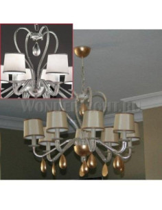 MASIERO NOBLESSE 6 -V97 - SUSPENSION CLASSIQUE  - CHANDELIER