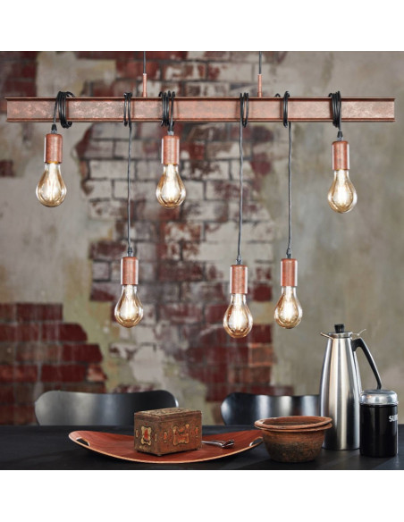 EGLO 49859 - SUSPENSION  VINTAGE - TOWNSHEND 4